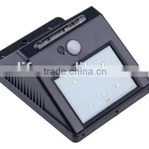 6pcs LED Solar Motion Sensor Waterproof Triangle Garden Wall Light thumbnail-3