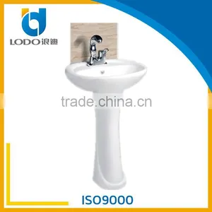 HENAN LODO BATHROOM TOILET PEDESTAL WASHING BASIN CERAMIC BASIN thumbnail-1