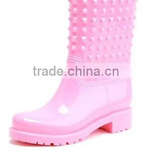 Women Fashion Clear PVC Rain Boots MD-001 thumbnail-2