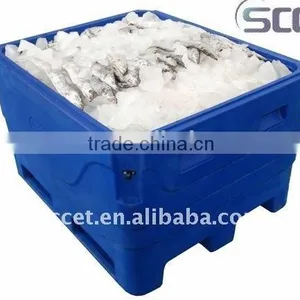600L Plastic Fish Tubs, Insulated Plastic Fish Container, Large Cooler thumbnail-1
