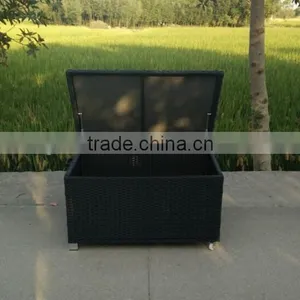 Functional Aluminium KD Structure Rattan Storage Box With Wheel thumbnail-1