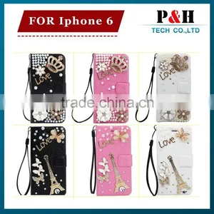 Fashion Tpu+pc Hybrid for Iphone 6 Bling Wallet Case thumbnail-2