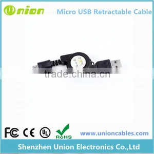New Retractable Micro USB 2.0 Data Syn Transfer Charging Charger Cables thumbnail-1