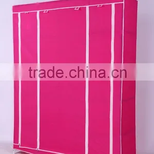 Modern Bedroom Steel Wardrobe, Single Clothing Storage Wardrobe thumbnail-3