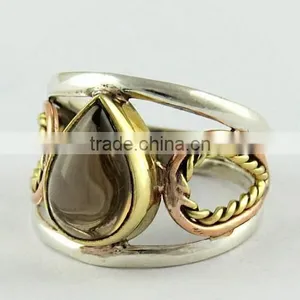 Perfect Smoky Quartz !! 925 Sterling Silver Ring, Silver Jewellery 925, Silver Jewellery thumbnail-3