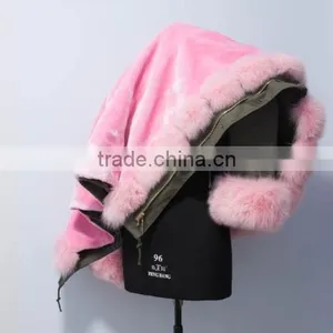 Women Outwear Military Parka Jacket With Real Fox Fur Hood Trim Made in China thumbnail-5