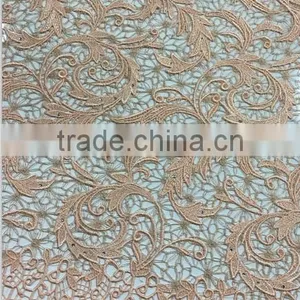 Heavy Lace Fabric Dubai Beaded Embroidery Designs Flower Lace Chemical Cord Lace Fabrics thumbnail-4