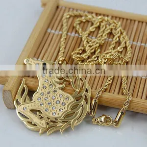 Chinese Gold Zodiac Horse Pendant thumbnail-2