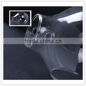 China Factory Wholesale Promotional High Quality Clear Drop Shape Pyrex Glass Lamp Shade & Cover thumbnail-2