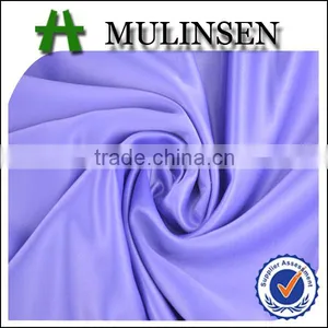 Mulinsen Textile Woven Solid Dyed Polyester Plain Matte Satin Fabric thumbnail-1