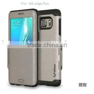 Hybrid Slim Flip Smart View Armor Cover Case for Samsung Galaxy S6 Slim Armor Back Cover With Sleep and Wake up Function thumbnail-6