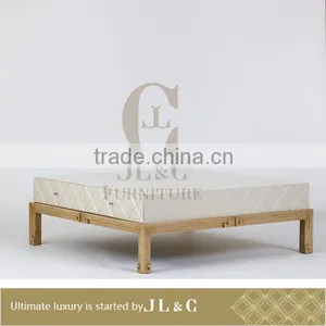 Luxury Living Room AT11-14 Diamond Pattern Coffee Table Oak Material Factory Price From China JL&C Luxury Home Furniture thumbnail-1