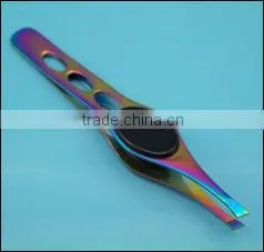 Colorful Titanium Plating Personalized Tweezers thumbnail-1