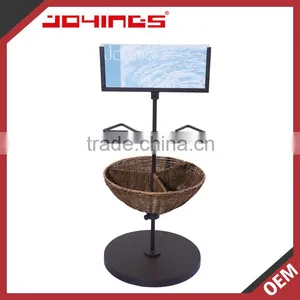 Tree Display With Rattan Basket thumbnail-1