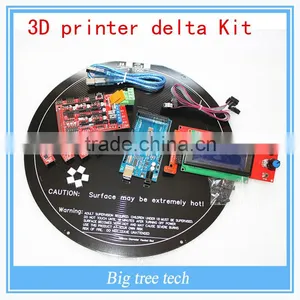 the Newest Products 3d Printer Delta Mega2560 5x A4988 Round PCB Heated Bed LCD 2004 Kit 3d Printer Reprap thumbnail-1