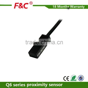 Q6 SN1mm 12-24V DC Small Square Inductive Proximity Sensor With CE thumbnail-1
