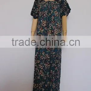 Fashion Short Sleeve Arab Lady Long Gown thumbnail-2