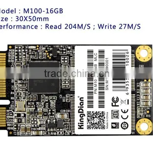 High Speed & Good Quality KingDian 16GB Half Size Msata Ssd for Thin Client thumbnail-1