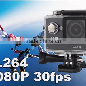 W9 12MP HD 1080P 30fps Sports Camera 2.0 Inch LCD Screen Waterproof Action Camera Mini DV Built-in Wifi thumbnail-6