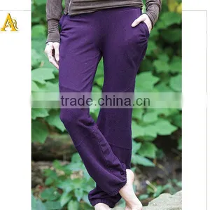 Viscose Spandex Long Women Harem Yoga Pants thumbnail-1