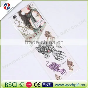 2016 New Diy Animal Tattoo Sticker With Full Color and Most thumbnail-1