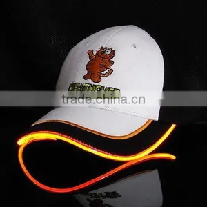 Fashion Embroidered Snapback Flashing Light Led Hat Cap thumbnail-1
