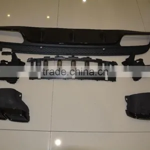 Rear Bumper Diffuser Kits For Mercedes Benz W205 C63 AMG thumbnail-2