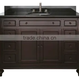 48" Classic Solid Wood Bathroom Vanity With Quartz Top thumbnail-3