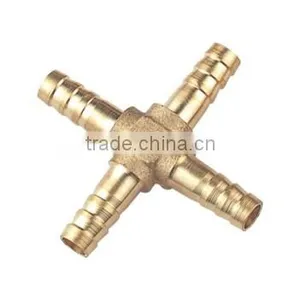 High Quality 2015 New Arrival Brass Cross Type Threaded Coupling thumbnail-1
