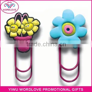 Custom 3D Love Heart Shaped PVC Magnetic Bookmark Clip for Sale thumbnail-3