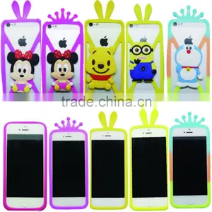 Stereo Cartoon Silicon Case for Mobile Phone Universal Case , Silicon Universal Frame thumbnail-1