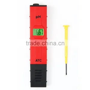 High Accuracy Pocket Size Handheld pH Meter Back Light With ATC thumbnail-1