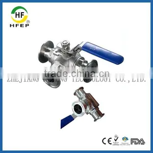 HF1A003100 DN100 4 Inch Top Quality 304 Stainless Steel Sanitary Ball Valve thumbnail-1