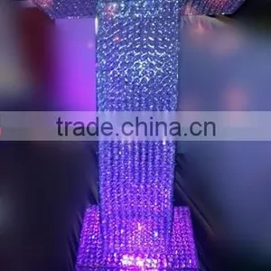 Wedding Crystal Podium Pillar, Decorative Podium on Square Pillar, Stage Podium thumbnail-2