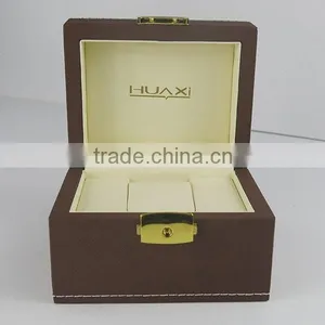 2015 Guangzhou Wholesale Factory Price PU Leather Watch Boxes Display thumbnail-3