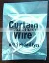 Fashion Plastic and Stainless Steel Curtain Wire for Curtain Rod 25mm and Windows & Home Decor Whole Set of Curtain Rod thumbnail-1