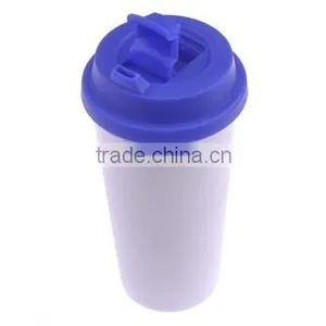 Polymer Blank Sublimation Double Wall Tumbler , Kid Water Bottle With Flip-lock Lid thumbnail-5