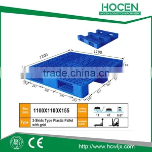 Single Faced HDPE Plastic Pallets or HDPE Skids thumbnail-1
