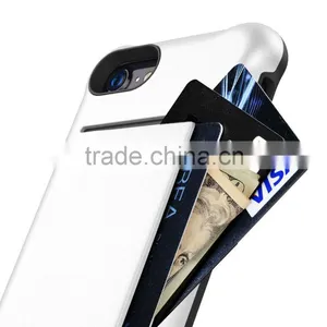 Back Card Slot Mobile Phone Case Double Layer Case for Apple IPhone 7 (4.7") thumbnail-6