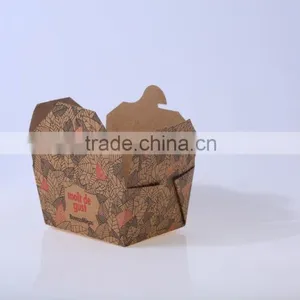 GoBest Factory Custom Printed Disposable Lunch Fast Food Kraft Paper Packaging Box thumbnail-1