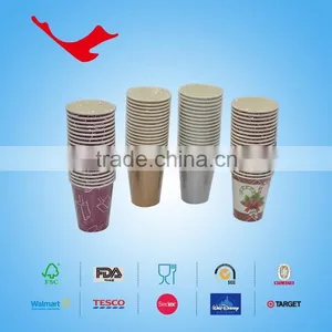 8oz PE Coated Single Wall Disposable Paper Cups With Printing thumbnail-6