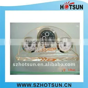 Oval Acrylic Clock Table Display thumbnail-1