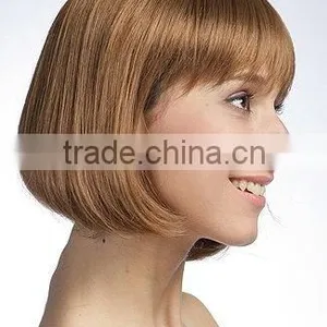 Blonde Synthetic BOB Short Hair Style Lace Wigs thumbnail-1