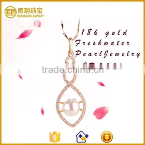 Factory Supply 925 Sterling Silver Pearl Wedding Jewelry, Pearl Bridal Jewelry Pearl Pendants thumbnail-1