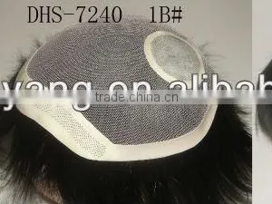 High Quality Short Black Synthetic Lace Front Wig thumbnail-1