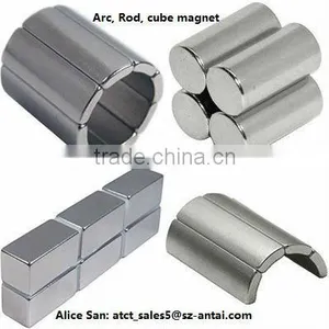 Sintered NdFeB Magnets With Custom Rod,Block,Arc,Cube..shape thumbnail-1