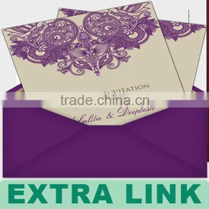 Timeless Classic Romantic Paper Unique Wedding Invitation Cards thumbnail-1