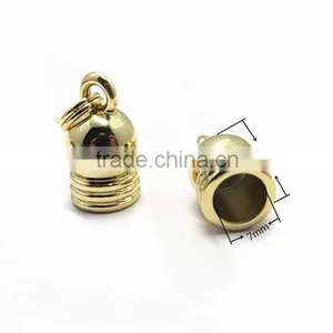 Gold Plating Metal End Cap For Leather Cord thumbnail-2