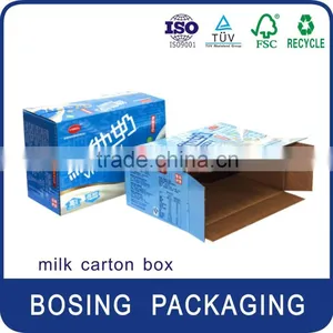 Customized Milk Carton Box be Suitable for 12pcs Bottles thumbnail-5