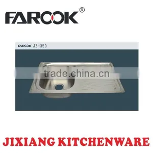 Deep Single Bowl Single Tray 86*50 Stainless Steel Kitchen Sink thumbnail-1